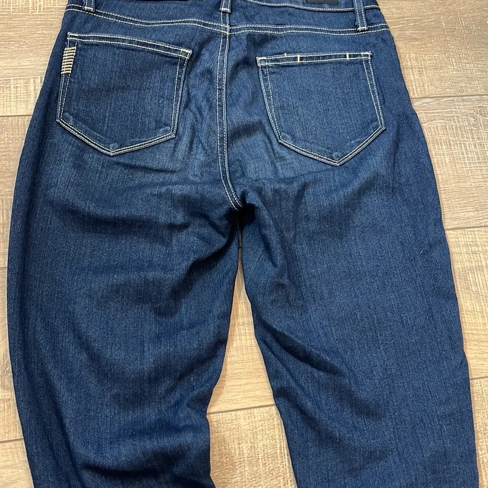 Paige jeans darker denim hoxton ankle stretchy skinny jeans 26 - Picture 14 of 15